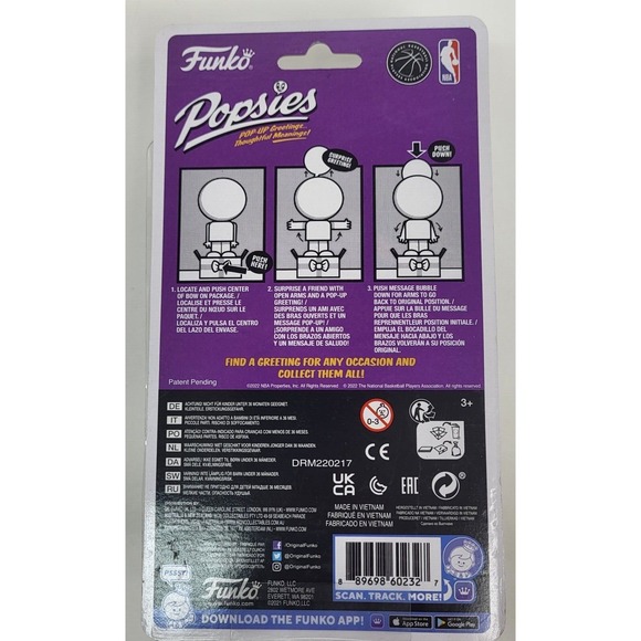 Funko Popsies LeBron James Los Angeles Lakers NBA Vinyl Figure Pop-Up Greeting - Picture 6 of 11